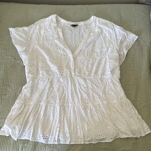 Torrid eyelet blouse